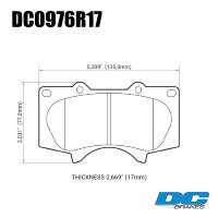 DC0976 Brake Pad Set