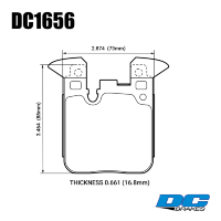 DC1656 Brake Pad Set