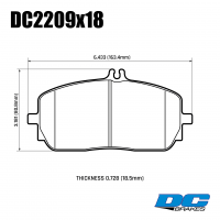 DC2209 Brake Pad Set