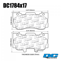 DC1784 Brake Pad Set