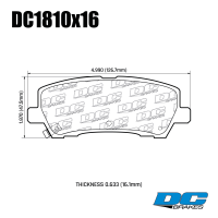 DC1810 Brake Pad Set