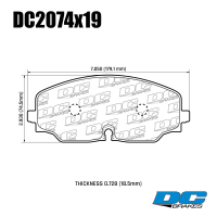 DC2074 Brake Pad Set