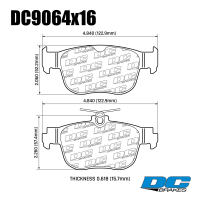 DC9064 Brake Pad Set