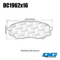DC1962 Brake Pads Set