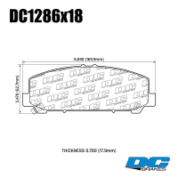 DC1286 Brake Pads Set