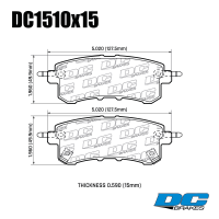 DC1510 Brake Pads Set