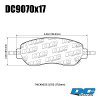 DC9070 Brake Pads Set