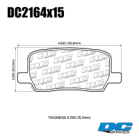 DC2164 Brake Pads Set