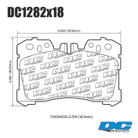 DC1282 Brake Pads Set