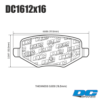 DC1612 Brake Pads Set