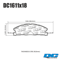 DC1611 Brake Pads Set